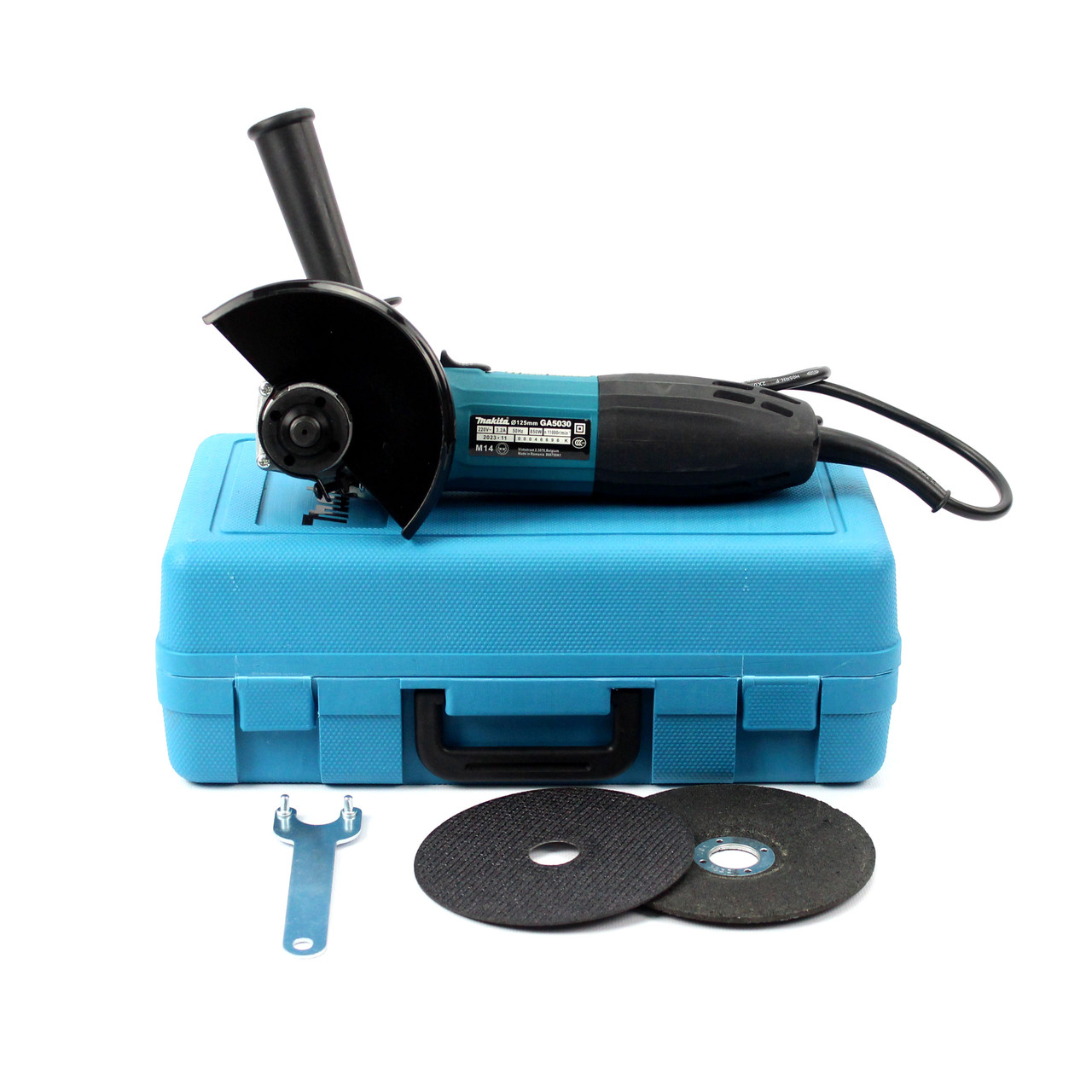 Болгарка Makita GA 5030 (720 Вт, 125 коло) у кейсі. Кутова шліфувальна машина Макіта GA5030