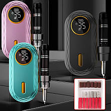 Перезаряджаїмий бездротовий фрезер JF-603, що перезаряджається, на акумуляторі 2600 mAh (35 Вт.) на 35000 об/хв. - для манікюру