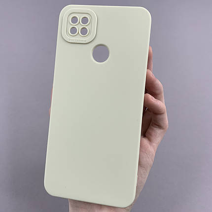 Чохол для Xiaomi Redmi 9C чохол однотонний із захистом камери на телефон сяомі редмі 9с молочний s2l, фото 1