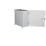 Бокс монтажний Bilmax BW t=1,2 250*250*150 IP65 У2 навісний метал замок (металева шафа), фото 2