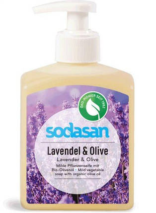 Мило рідке заспокійливе з Лавандовим та Оливковим оліями Sodasan, 300 мл, фото 2