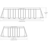 Каркасний басейн Intex 26364, (732х366х132 см) (Пісочний фільтр-насос 6 000 л/год, драбина, тент, підстилка), фото 8