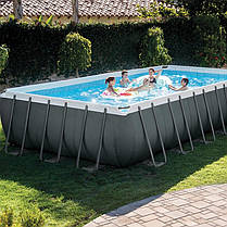 Каркасний басейн Intex 26364 (732х366х132 см) (фільтр насос, драбина, тент, підстилка; неповна комплектація), фото 3