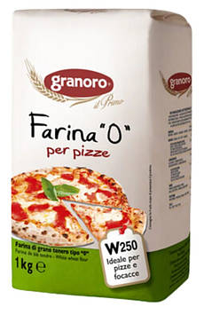 Борошно Granoro Farina "0" per pizze, 1 кг, 10 уп/ящ