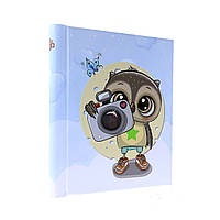 Фотоальбом магнітний 40стр. 23x28см GEDEON DRS20 CAMERA OWL BLUE