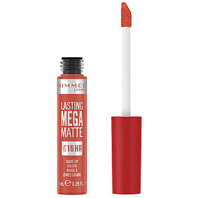 Рідка матова помада для губ Rimmel Lasting Mega Matte Liquid Lip Colour 600 - Coral Sass 7,4ml