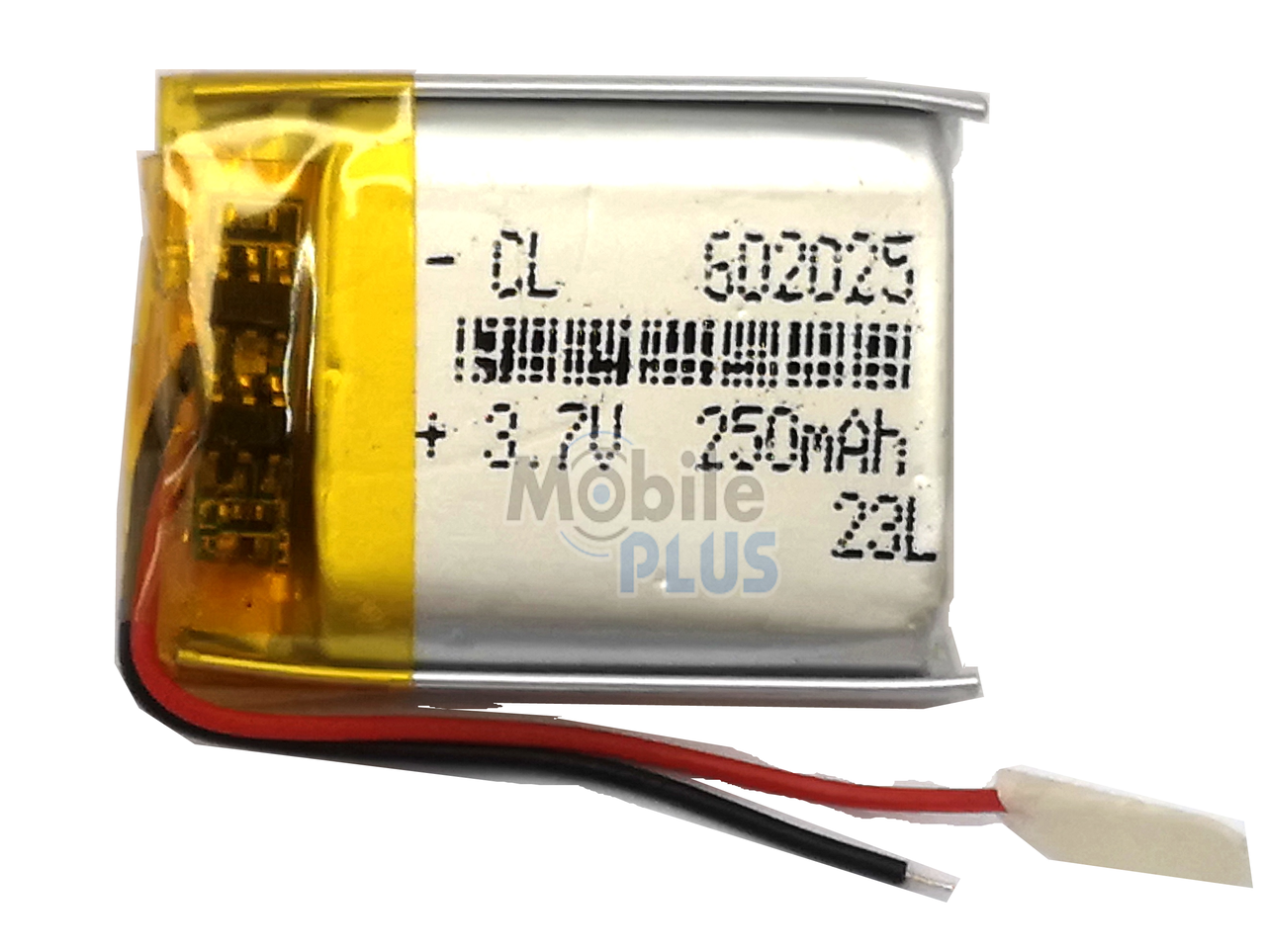 Акумулятор з контролером універсальний 25*20*6 mm (Li-ion, 3.7V, 602025, 250 mAh), фото 1