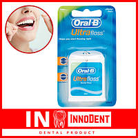 Oral-B Ultra Floss, 25 м, зубная нить с привкусом мяты, флосс