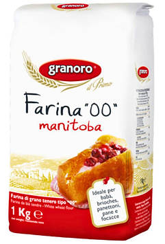 Борошно Granoro Farina "00" Manitoba, 1 кг, 10 уп/ящ