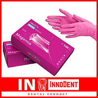 Перчатки нитриловые, розовые, размер XS, 100шт, MediOk Magenta (AMPri / Ампри / Ампрі )