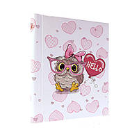 Фотоальбом магнітний 20стр. 23x28см GEDEON DRS10 HELLO OWL PINK