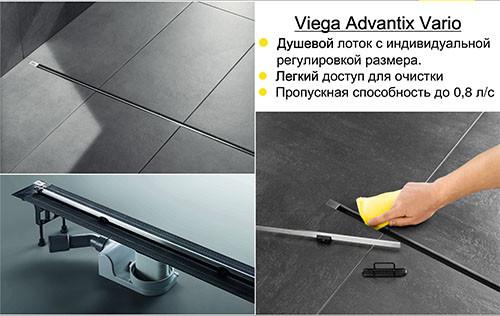 Душовий канал Viega Advantix Vario