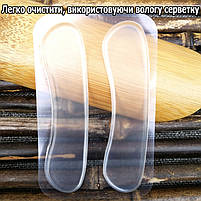 Силіконові вкладиші у взуття від натирання 3мм. Гелеві вставки від мозолів для взуття. П'яткоутримувач, фото 8