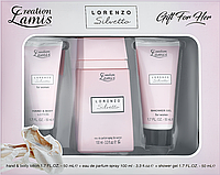 Набор Creation Lamis Lorenzo Silvetto для женщин - set (edp 100ml + sh/gel 50ml + b/lot 50ml)