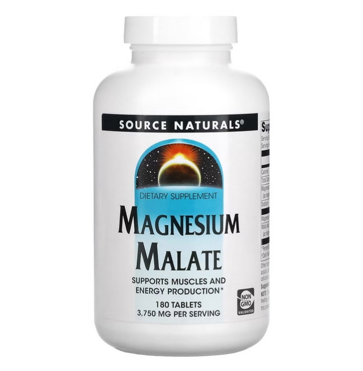 Малат Магнію Source Naturals Magnesium Malate 180 tab