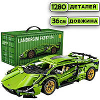 Конструктор техник Lamborghini Sian FK937 на 1280 деталей в масштабе 1:14 Ламборджини FKP 37