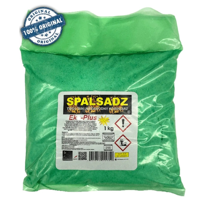 Spalsadz Eko Plus 1кг порошок для чищення котлів і димоходів від сажі та кіптяви! Оригинал 100% ефект!