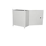 Бокс монтажний Bilmax  BW t=1,2 400*400*200 IP65 У2 навісний метал замок (металева шафа), фото 3