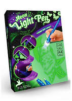Набор креативного творчества "Neon Light Pen" Сова (укр) от PolinaToys