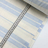 Тенцель Смужки блакитні різні 240 см, фото 2