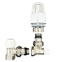 Комплект термостатический 1/2'' Tervix радиаторных кранов с термоголовкой, прямой Radiator Set 1, 371112