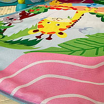 Яркий Детский коврик развивающий.Игровой Музыкальный с пианино, игрушками. Для малышей и новорожденных., фото 2