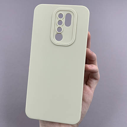 Чохол для Xiaomi Redmi 9 чохол однотонний із захистом камери на телефон сяомі редмі 9 молочний s2l, фото 1