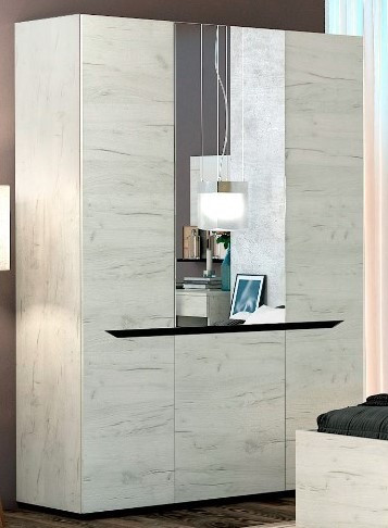 Шафа 1350 Аякс дуб крафт білий (Майстер Форм), фото 1