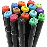 Набір двосторонніх маркерів для дітей 60шт маркери для скетчингу на папері, маркери для дітей, фото 4