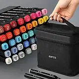 Набір двосторонніх маркерів для дітей 60шт маркери для скетчингу на папері, маркери для дітей, фото 9