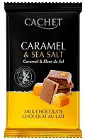 Шоколад Cachet Caramel Sea salt молочний з карамеллю і сіллю, 300г