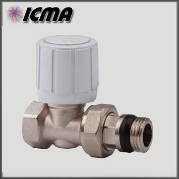 Терморегулюючий вентиль 1/2" ICMA з ручним і термостатичним управлінням (прямий) арт.975