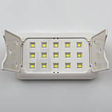 Міні UV/LED лампа Sun 14 Plus для сушіння нігтів, гель лаку, гелевих типс, на USB, складана, 60 Вт. Білий, фото 2