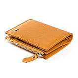 Жіночий гаманець шкіряний 9,5*11,5*2 бордо, фото 2