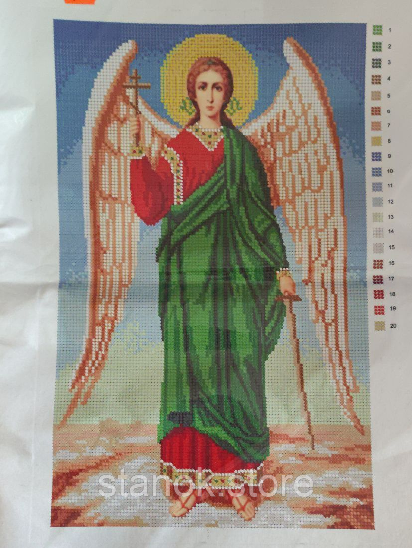 Схема для вишивання бісером "Янгол охоронець" розмір а3, фото 1