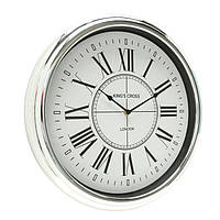 Настінний годинник Kendra срібний d40см (1xAA 1.5V) Boltze 1019925