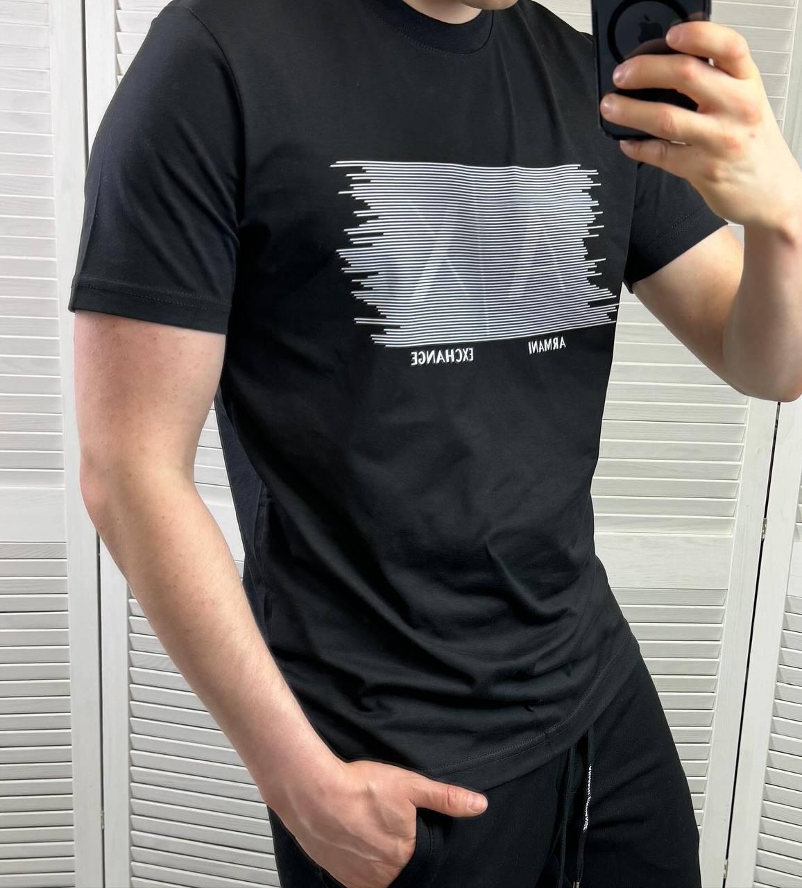 Чоловіча футболка Armani Exchange CK7380 чорна