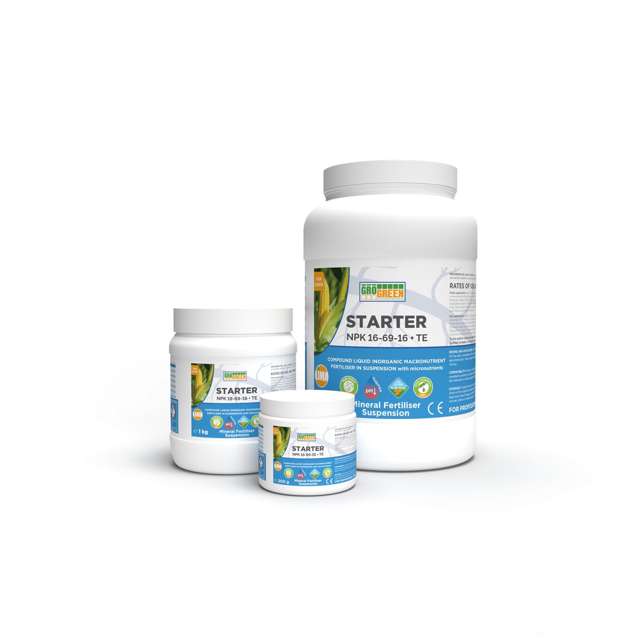 Гель ГроГрін Стартер / STARTER NPK 16-69-16+TE, 1 кг GroGreen Бельгія, фото 1