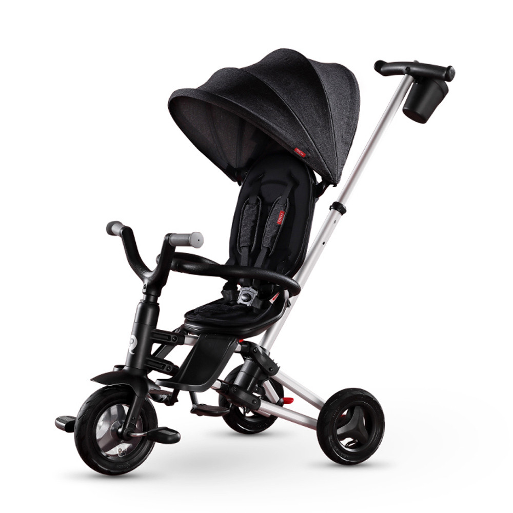 Велосипед складаний триколісний Qplay Nova Plus (Rubber Black)