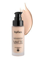 Тональная основа под макияж TopFace Skin Editor Matte PT465 №004 32 мл. Тональный крем матовый