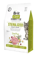 Сухой корм для котов (Брит Кеа) Brit Care Sterilised Immunity Support  Свинина 400г