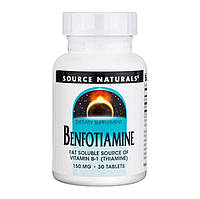 Бенфотіамін Source Naturals Benfotiamine 150 mg 30 таблетки