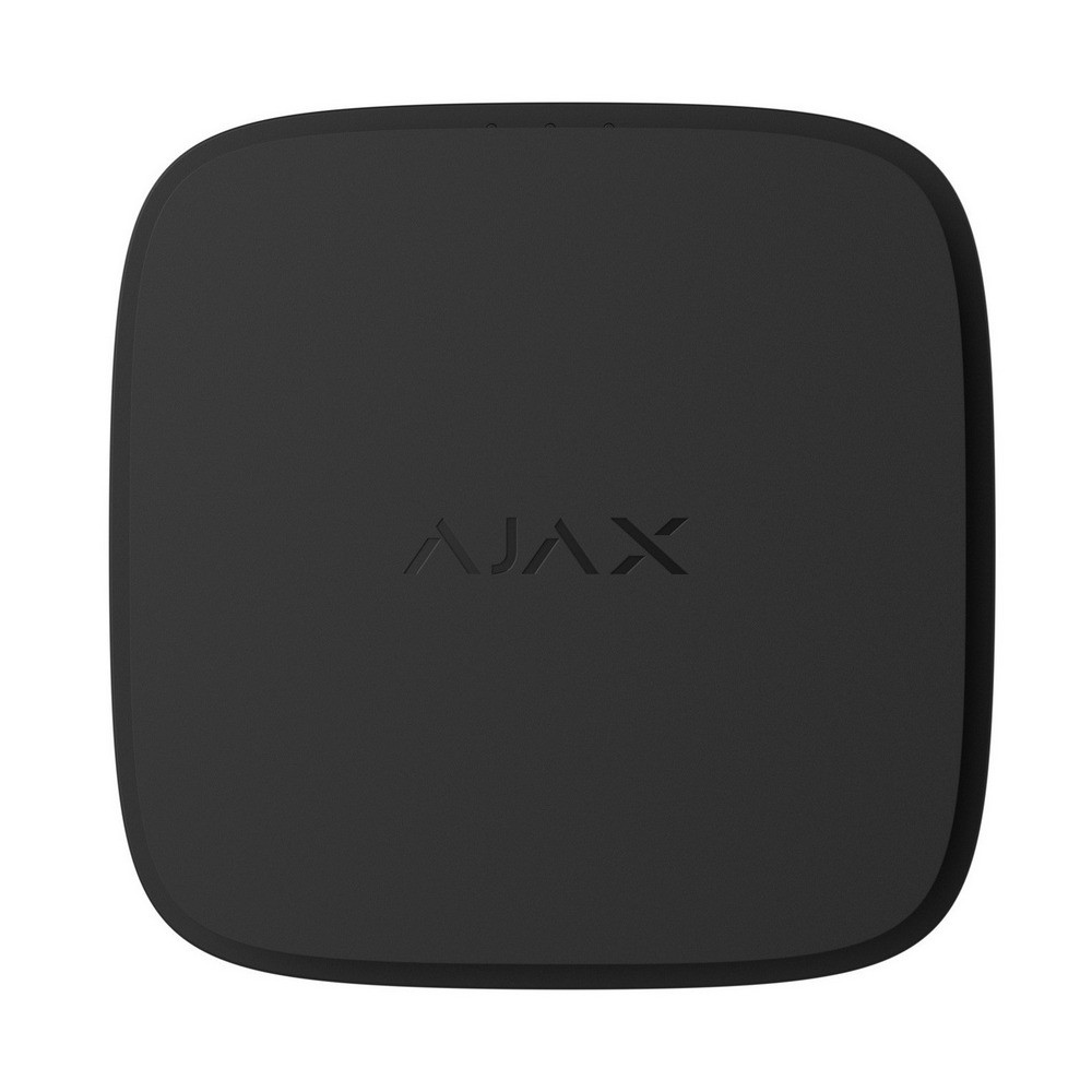 Бездротовий пожежний датчик Ajax FireProtect 2 SB black з сенсором температури з вбудованими батареями