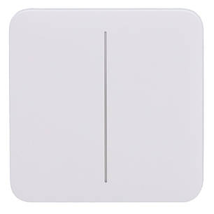 Кнопка Ajax SoloButton (2-gang) white для двоклавішного вимикача, фото 2