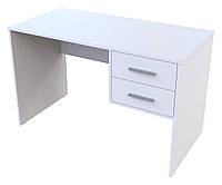 Комп'ютерний стіл письмовий Т2 120 х 60 х 75 см білий. Столик письмовий офісний із шухлядами