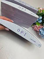 Пилка маникюрная OPI 100/180 (пилочка для маникюра, на бумажной основе, пилка для ногтей)