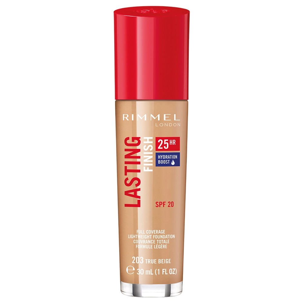 Тональна основа для обличчя Rimmel Lasting Finish 25HR Foundation SPF20 203 - True Beige 30 мл