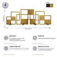 Металева настінна вішалка Bau Bronze, фото 4