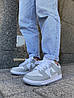 Жіночі кросівки Nike SB Dunk Low Gray fog кеди Найк СБ Данк Лоу сірі низькі шкіряні весна осінь, фото 3