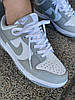 Жіночі кросівки Nike SB Dunk Low Gray fog кеди Найк СБ Данк Лоу сірі низькі шкіряні весна осінь, фото 5